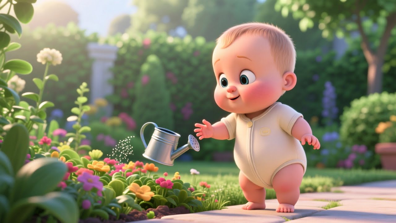 Baby’s Garden Learning 🌸🌱 Fun Educational Song for Kids | Toddler Learning Rhyme