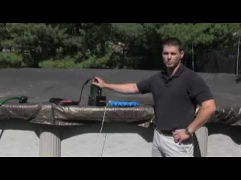 Remove excess water from your pool cover with a pool cover pump