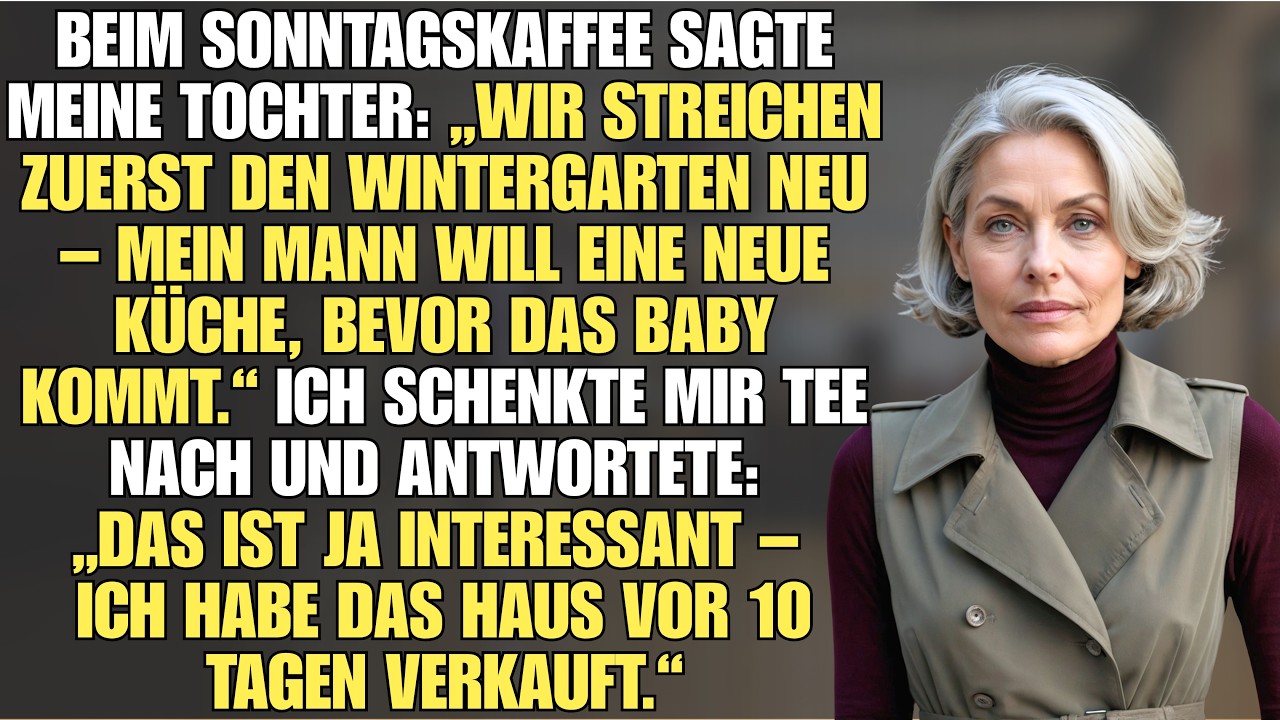 Der Sonntagskaffee mit meiner Tochter und meinem Schwiegersohn wurde zu einem Moment, den ich nie vergessen werde. Zwischen zwei Bissen Zitronenkuchen verkündete sie: „Wir streichen zuerst den...