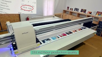 EffeJet 3,2 x 2,1m wide format Flatbed UV LED printer