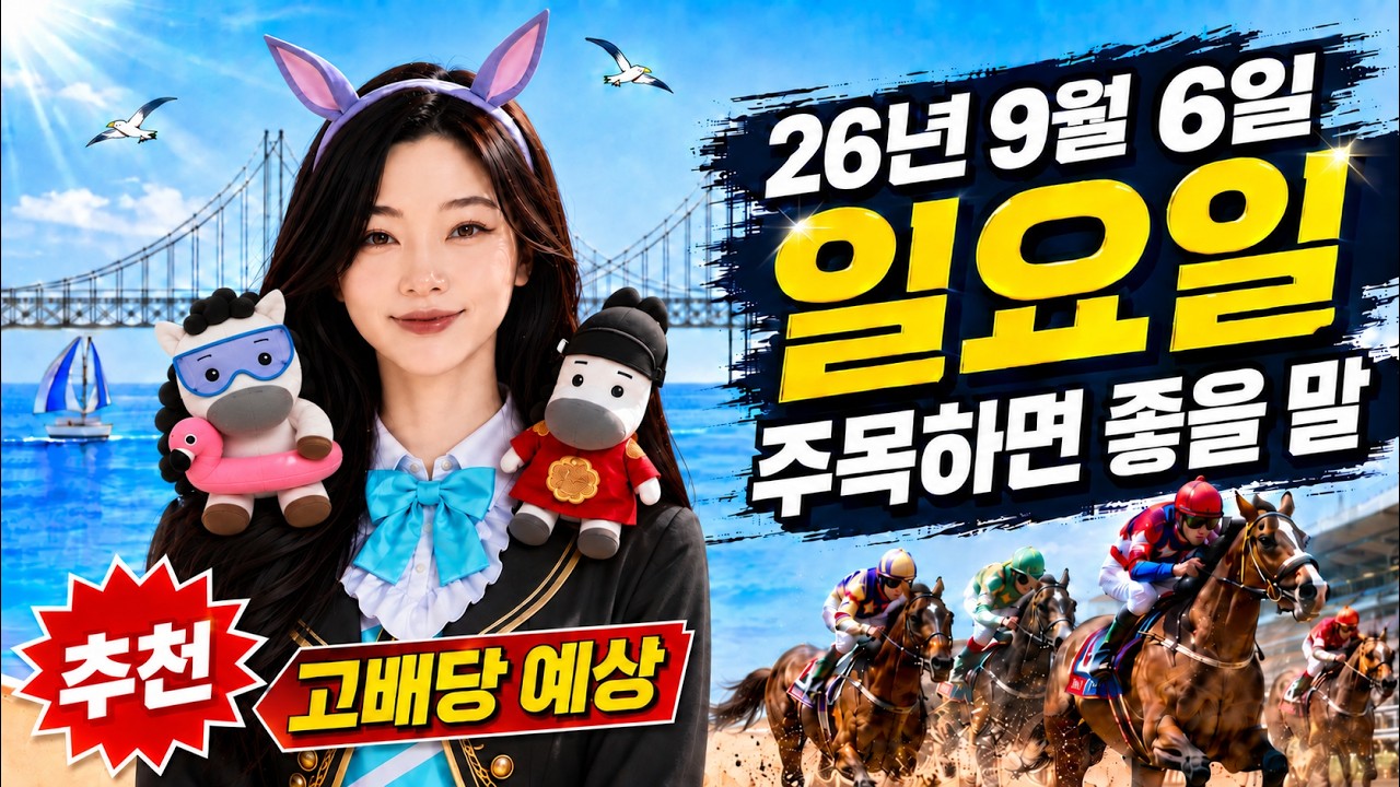 2026년 9월 6일 일요일 서울, 부산경남 고배당 예상 마필