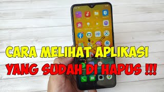 cara melihat aplikasi yang sudah dihapus