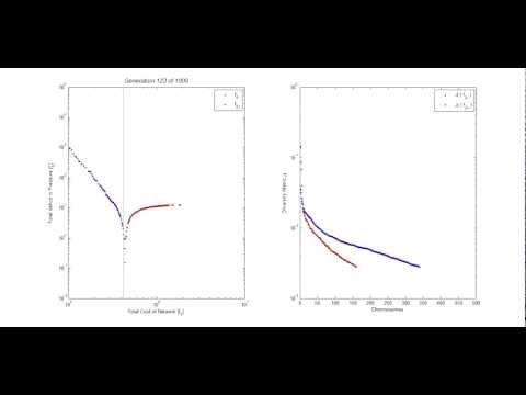NSGA II - Epanet 2.0 Optimization Water Distribution Network Design. Case Study: Two Loops.