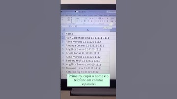 COMO SEPARAR DADOS EM COLUNAS DIFERENTES! #cursoexcel #excel #dicadeexcel