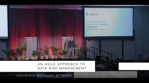 An Agile Approach to Data Risk Management