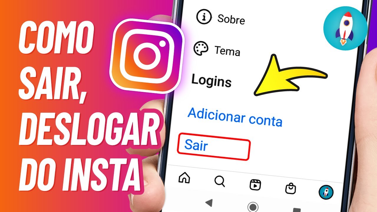 Como sair do instagram e n o ficar salvo deslogar tirar conta do
