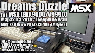 [MSX] Dreams puzzle ( GFX9000/V9990 ) + MSX DPC-200
