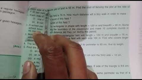 Q10 Ex-32A ch-32 Perimeter and area of plane figures VI ICSE BOARD maths by love with mathematics