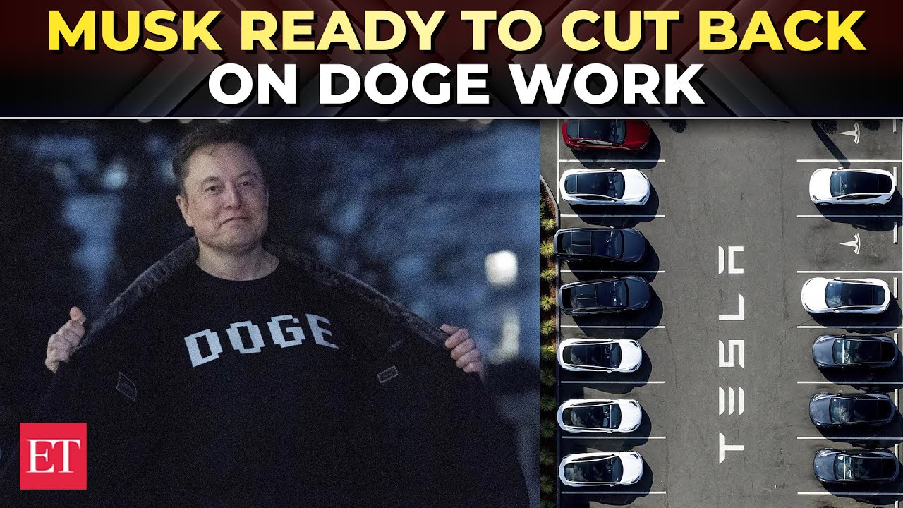 Musk to cut back on DOGE work to focus on Tesla but stocks plummet on  announcement | White House