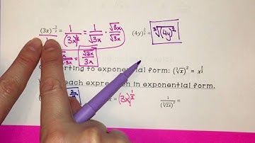 Converting Radical Expressions Between Radical Form and Exponential Form