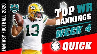 Week 4 WR Rankings (Quick)