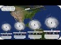 Hurricane Size Comparison 2018