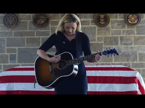 Waldrup sings Normandy at WW2 DDay Veteran Jim Martin's Funeral