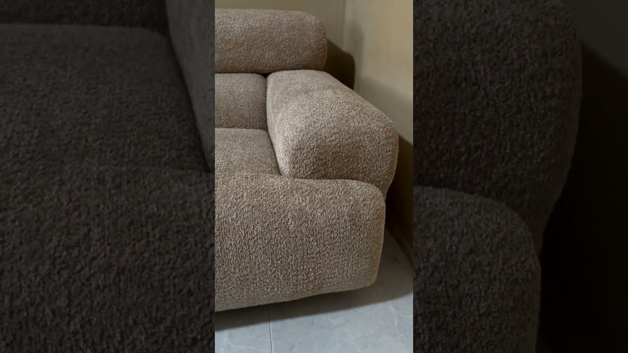 Modern Boucle Fabric 3 Seater Sofa SLEEPO