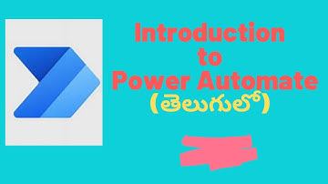 Introduction to Power Automate (MS Flow) in Telugu
