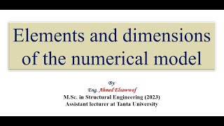 1.1  Elements and dimension of the numerical model