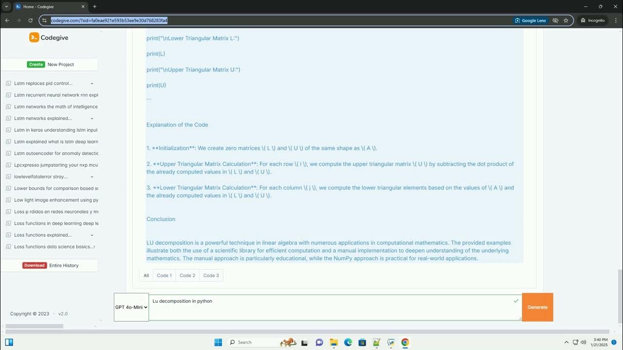 lu decomposition in python - YouTube