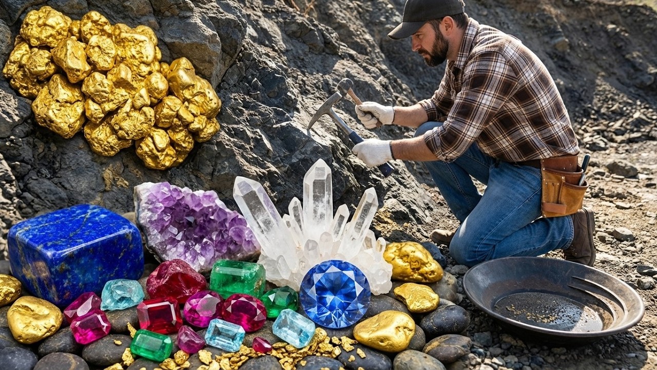 Miner Strikes MASSIVE Gold & Rare Gemstones Jackpot!