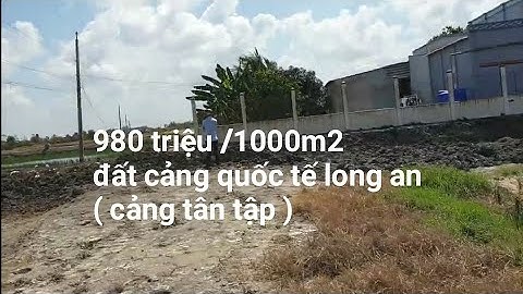 980 triệu / 1000m2 cảng quốc tế long an ( cảng tân tập, cần giuộc, long an )