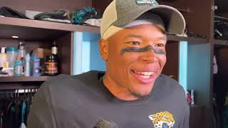 Famous Marvin Jones Jr. In Jaguars locker room after Jacksonville wins AFC South Wealth