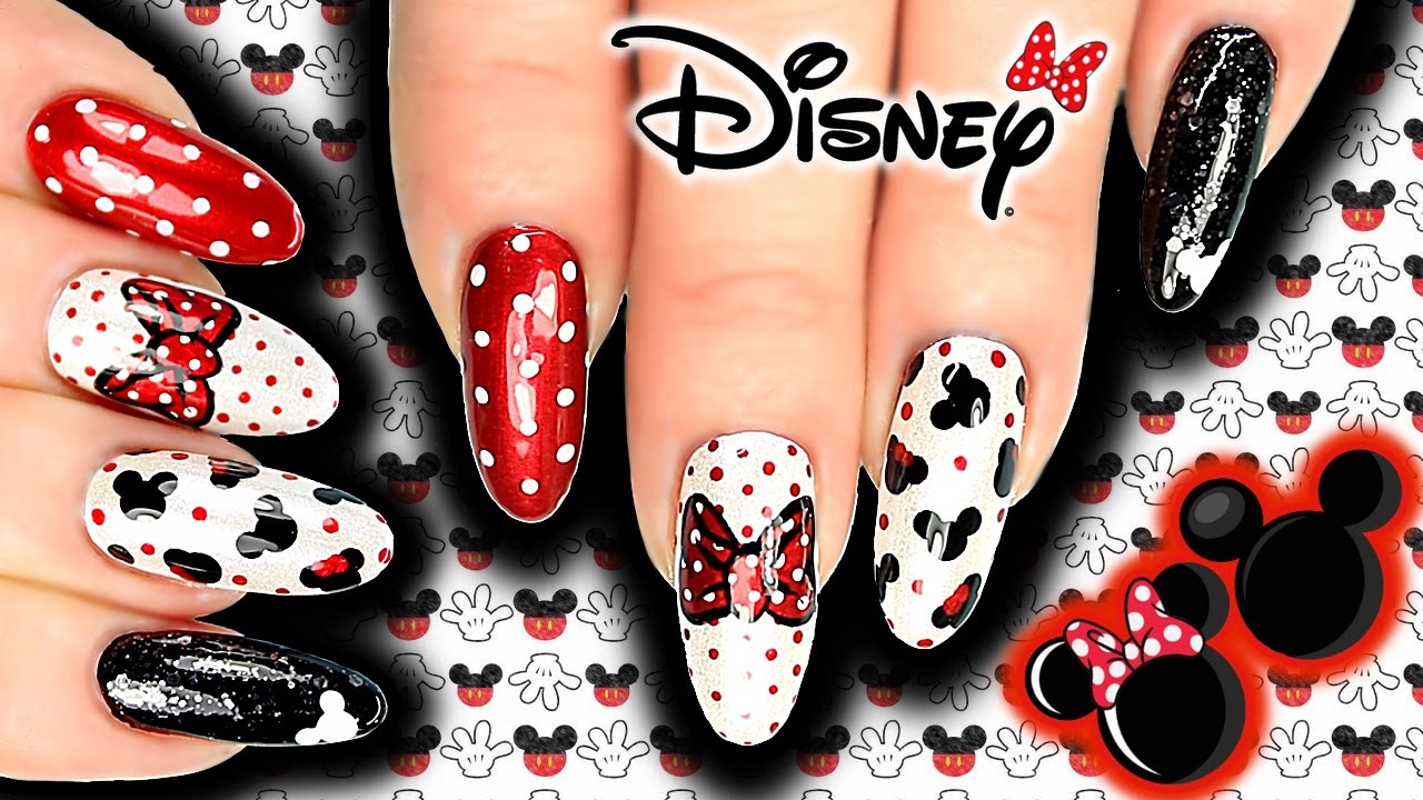 Mickey Mouse Nail Art Decals - Etsy Sweden