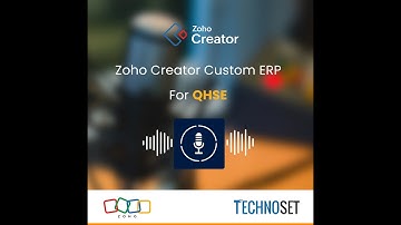 Unlocking QHSE & Sustainability with Digital Transformation - Zoho Creator