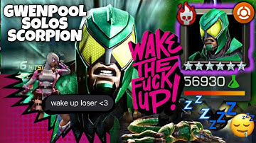 Gwenpool destroys Boss Scorpion - EQ Cat and Mouse | Cavalier Difficulty | MCOC