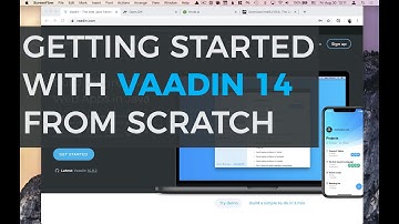 Starting a new Vaadin 14 project from scratch