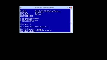 How to configure network settings using sconfig on a windows 2012 server