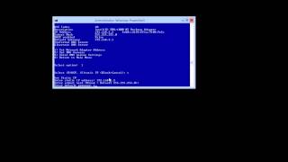 How to configure network settings using sconfig on a windows 2012 server