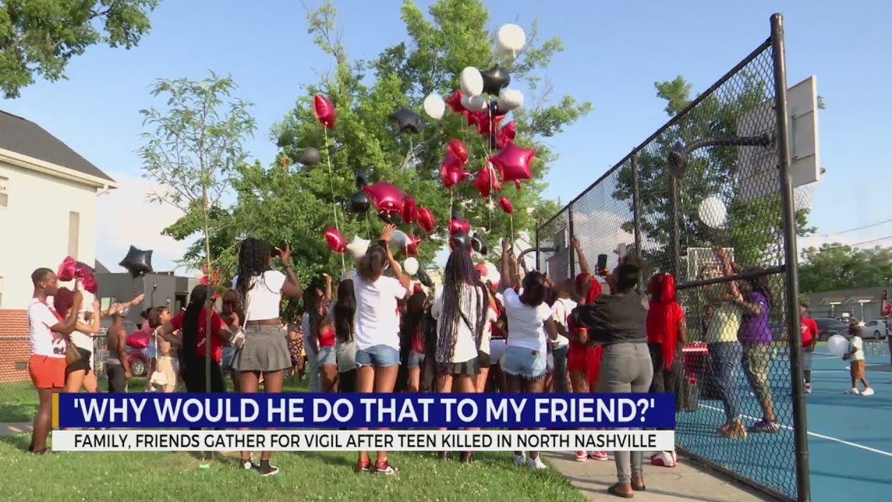 Vigil held for teen killed in North Nashville - YouTube