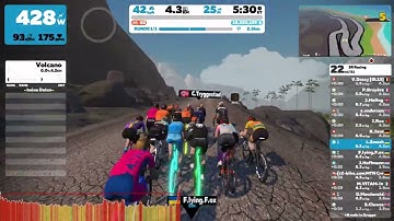 Zwift - Race: 3R Racing (B) on Volcano Circuit in Watopia