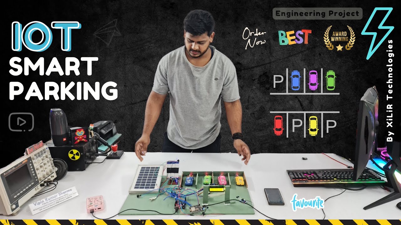 IOT & Solar based Smart Car parking using Arduino, Wi- Fi | Best Award ...