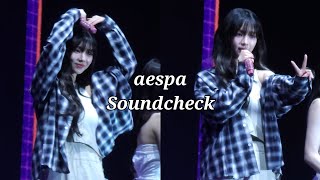 [4K] 에스파 aespa Soundcheck FANCAM @ aespa LIVE TOUR – SYNK : …
