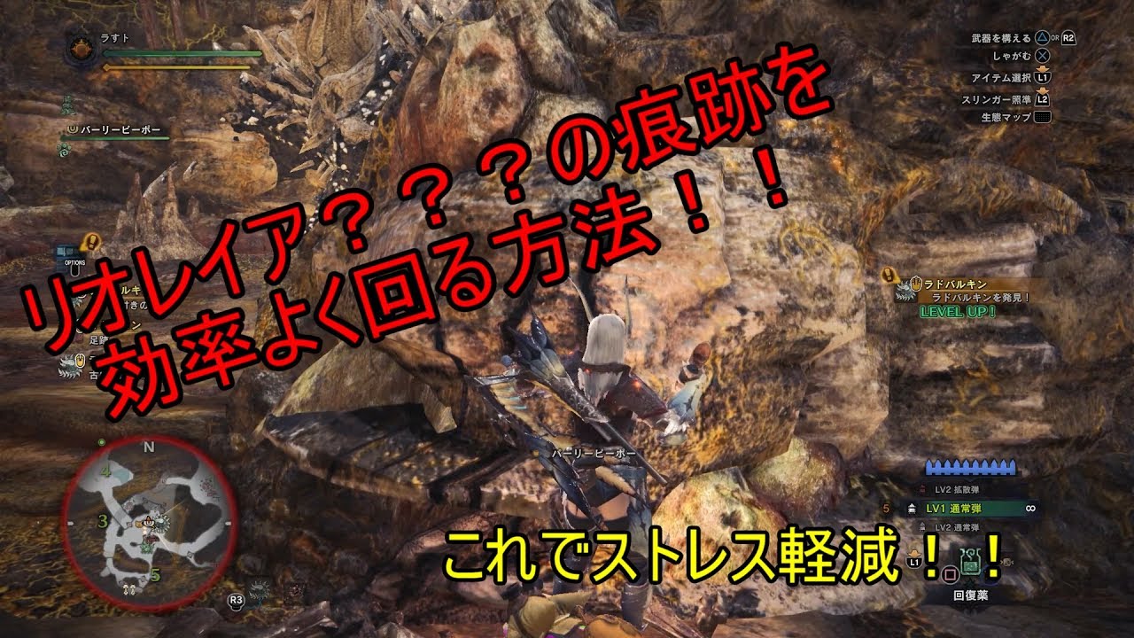 Mhw実況 リオレイア亜種の痕跡の効率のいい回り方 リオレイア Youtube