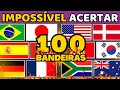 🎌🔥 DE QUE PAÍS É A BANDEIRA? | 🔥💀🔥  IMPOSSÍVEL ACERTAR 100 BANDEIRAS | NÍVEL DIFÍCIL | QUIZ