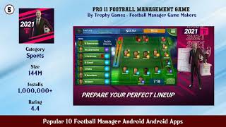 Popular 10 Football Manager Android Android Apps screenshot 2
