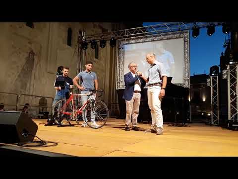 Feste Archimedee 2018-Ortigia: Presentation of a generator that uses a bicycle