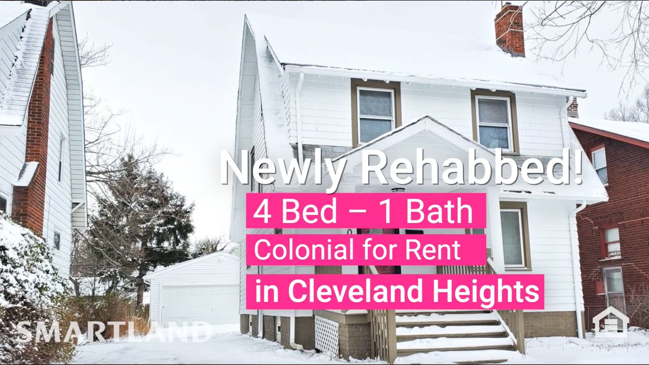 4 Bed – 1 Bath Colonial for Rent in Cleveland Heights