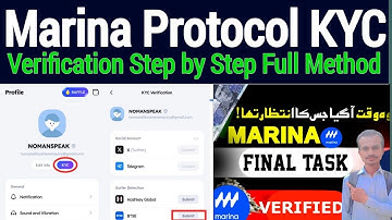Marina Protocol Account verification method || Marina Protocol Kyc Full Process