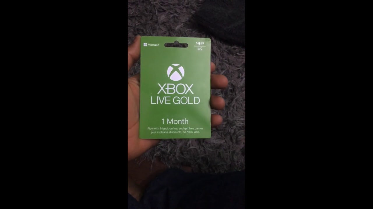 FREE XBOX LIVE GOLD Gift card YouTube