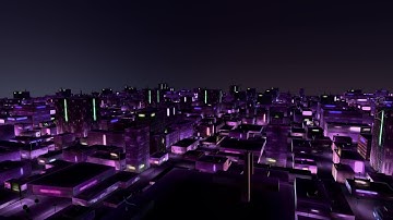 Night City WebGL 3D Demo