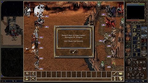 Heroes 3 HotA AI Siege Combat | Necropolis Vs. Dungeon [100 Weeks Unit Growth]