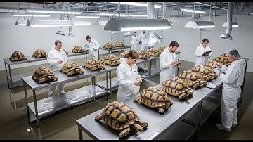 Inside the turtle shell factory - millions of dollars worth goods are being processed