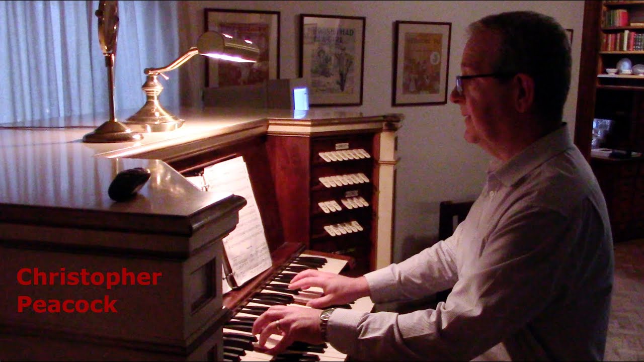 Christopher Peacock on the Aeolian organ at Rosario Resort on Orcas