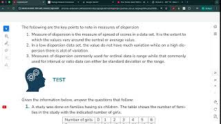 STUDY WITH ME SST 101 : Measures of Dispersion