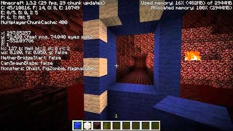 Nether Fortress Spawning Area - Blaze & Wither Skeleton