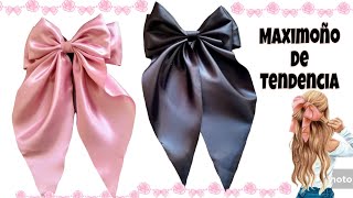 Moño de tela en tendencia🎀 Maximoño coquette