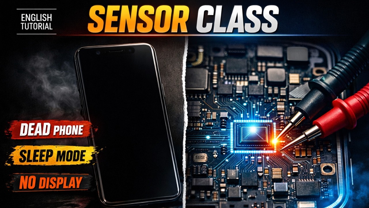 Mobile Sensor Class 🔥 Magnetic Sensor, Hall Sensor Fault Diagnosis | Dead Phone / Sleep Mode Fix