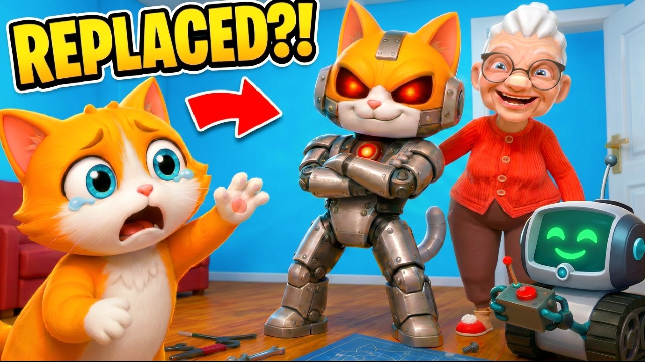 SPARKY Built an EVIL ROBOT CAT to Replace Me! (I Am Cat) - YouTube